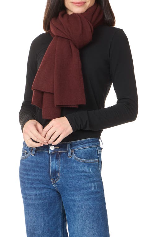 Amicale Cashmere Travel Wrap Scarf In Brown