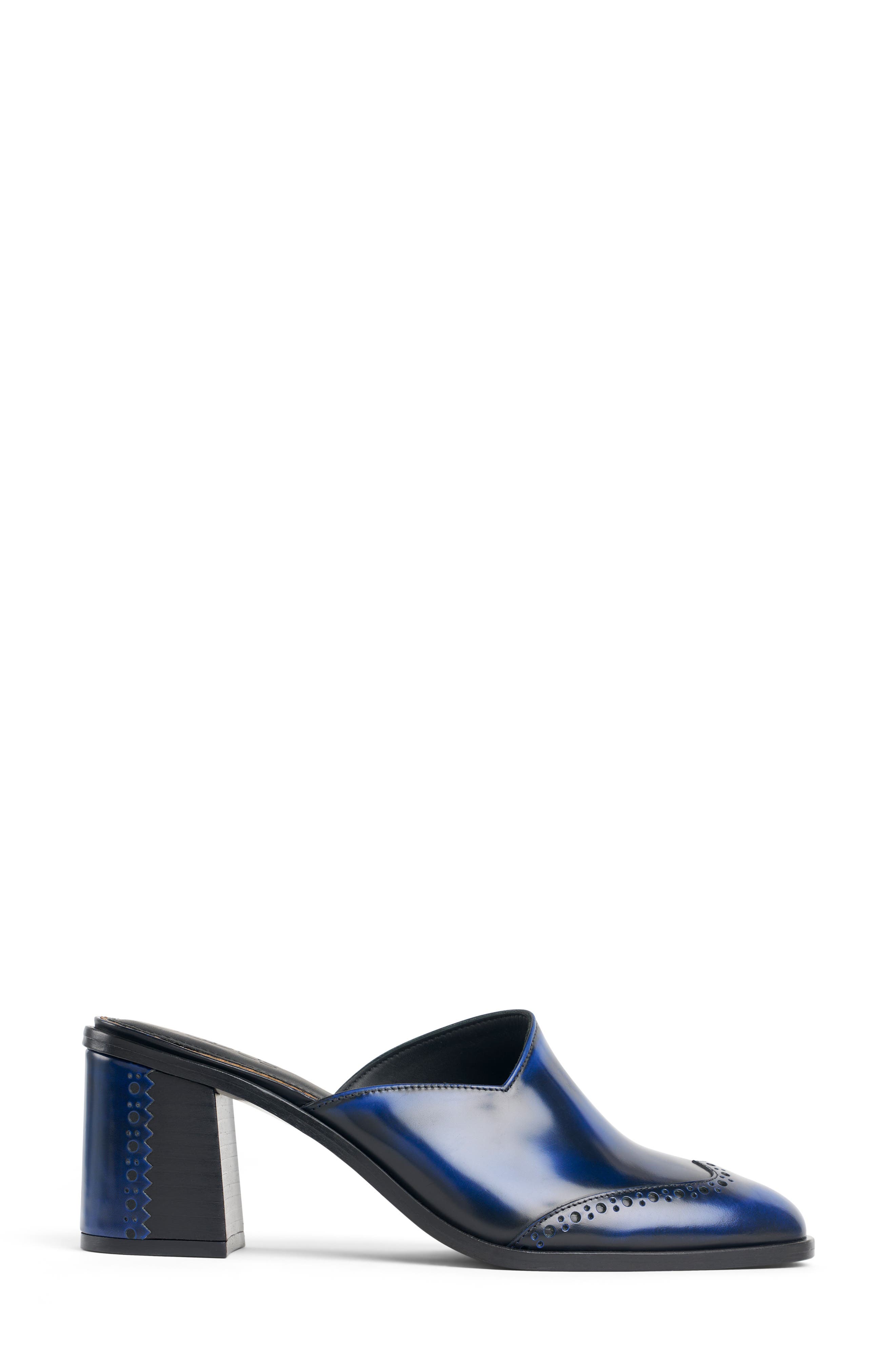 Ms. Johanna Heeled Mule, Alternate, color, SAPPHIRE
