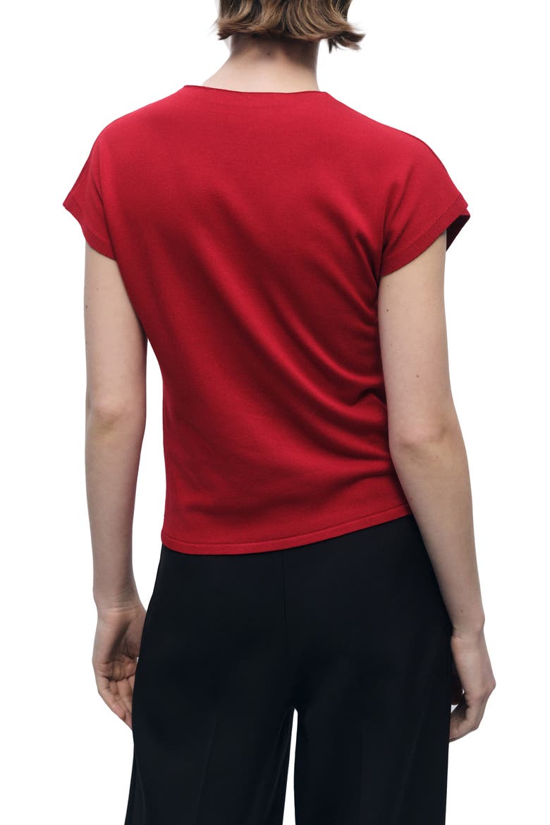 Fine Knit Sleeveless Sweater, Alternate, color, RED