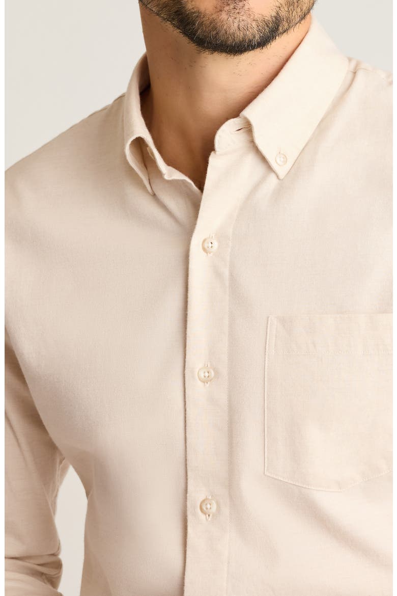 Lightweight Flannel Button-Down Shirt, Alternate, color, SOLID TWILL FLANNEL C2