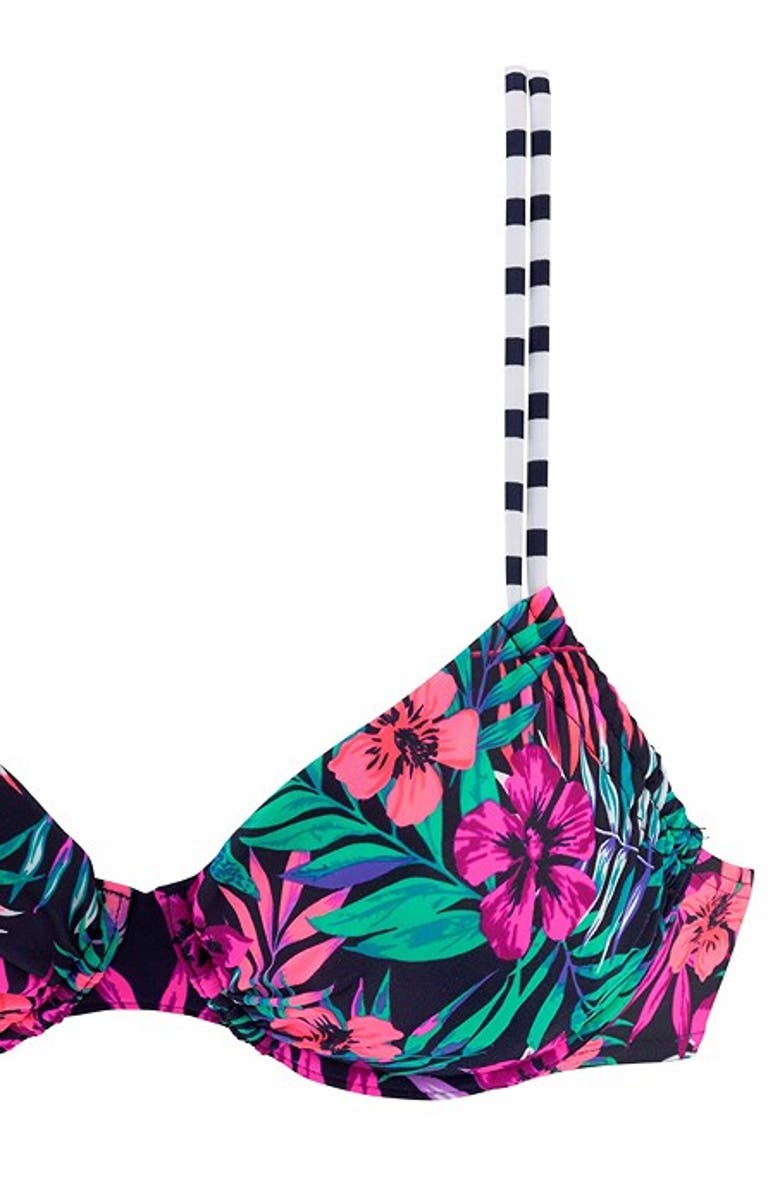 LASCANA Pattern Underwire Bikini Top Size 38B, Alternate, color, Multi Print
