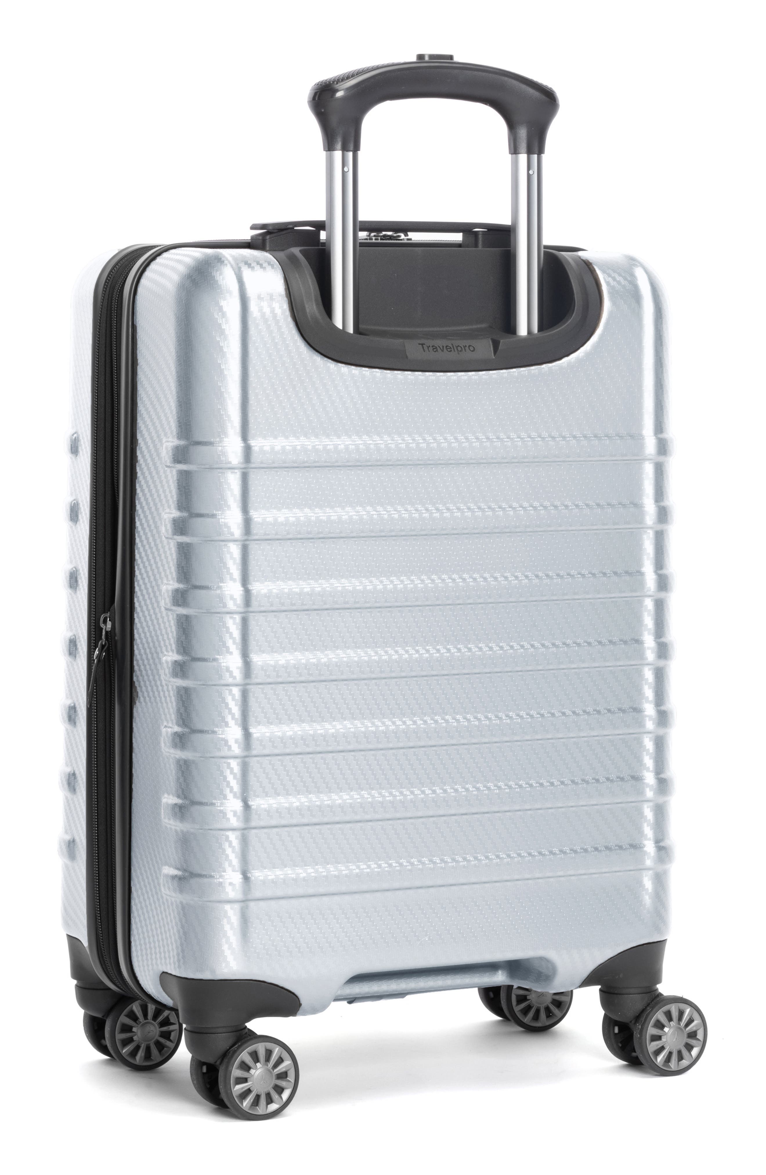 TRAVELPRO Rollmaster<sup>™</sup> Lite 2 20-Inch Expandable Hardside Spinner Luggage, Alternate, color, Silver Carbon Fiber