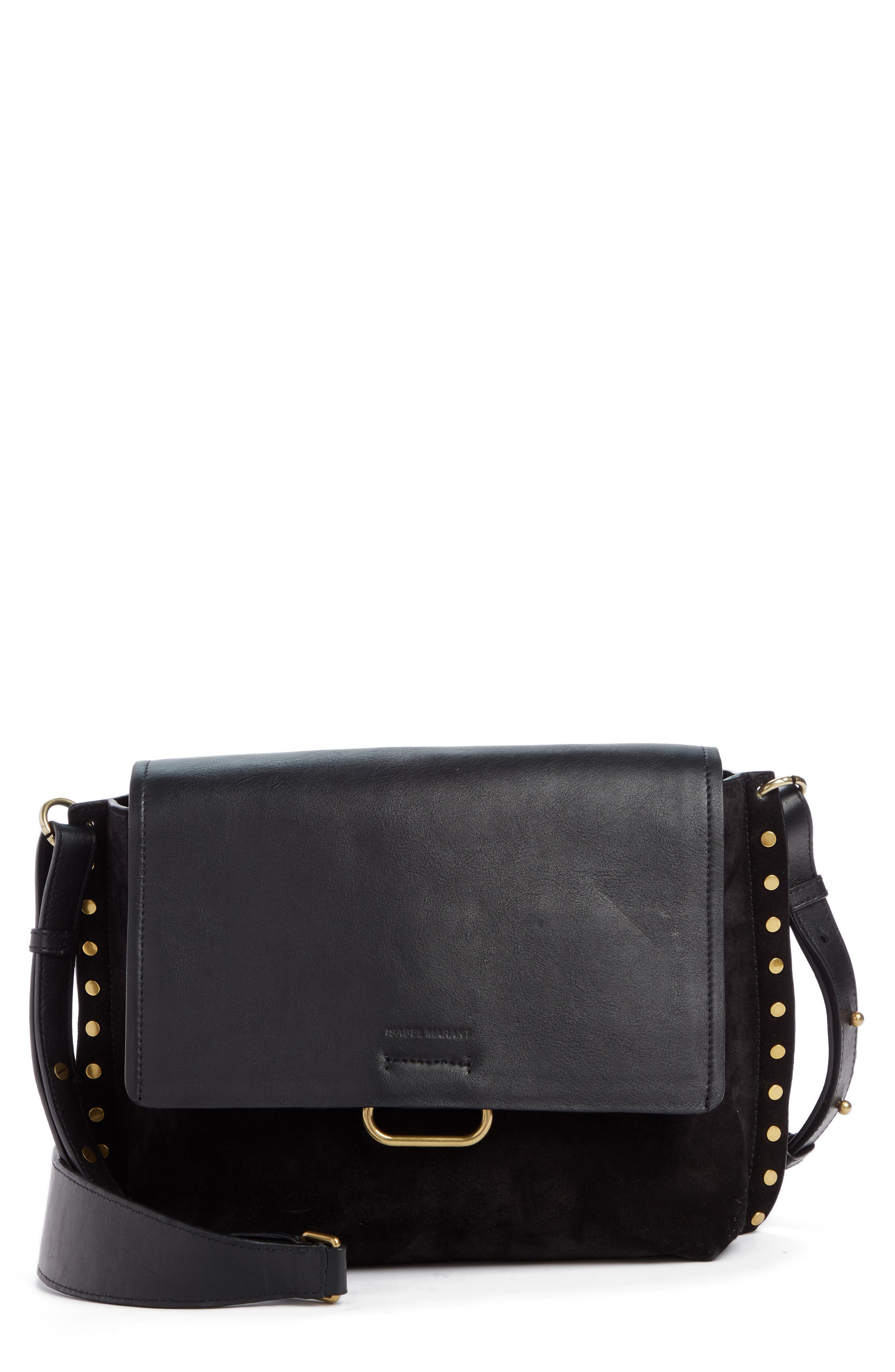 Isabel Marant Asli Leather Shoulder Bag, Main, color, 