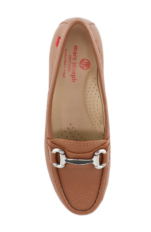 Marc Joseph New York Grand Street Leather Buckle Loafer, Alternate, color, Cognac Grainy