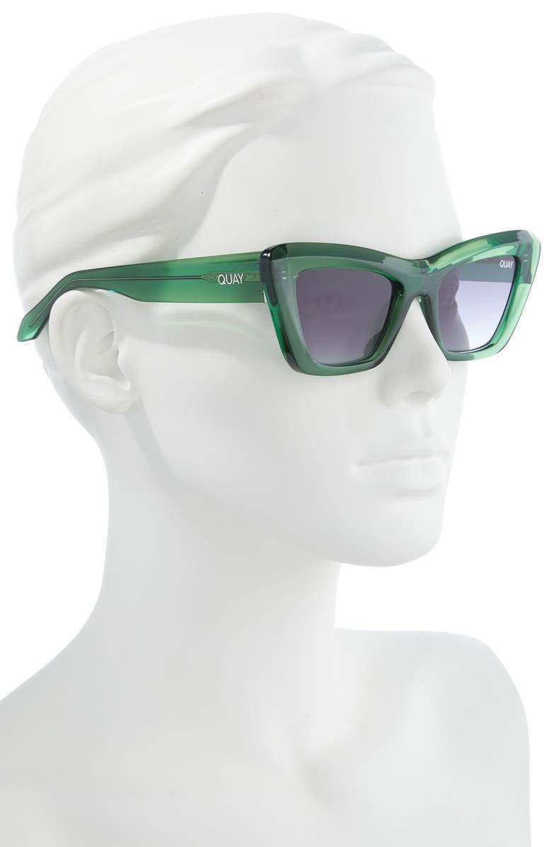 QUAY On the Radio 50mm Cat Eye Sunglasses, Alternate, color, 