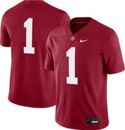 Nike Men's Nike #1 Crimson Alabama Crimson Tide Game Jersey