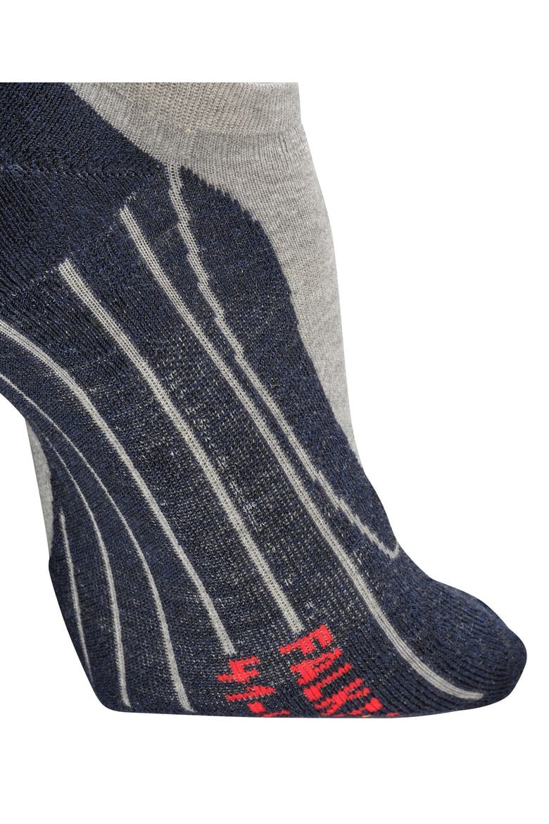 RU4 Endurance No Show Running Socks, Alternate, color, Light Grey