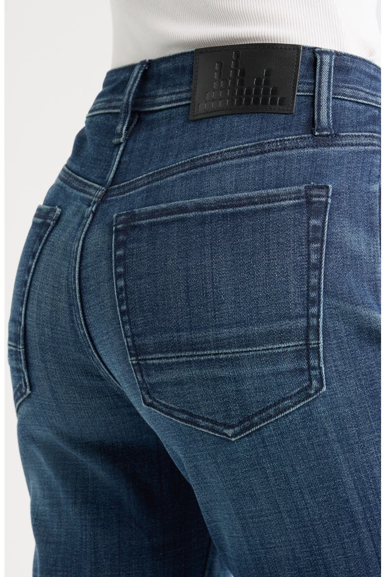 Side Grommet Bootcut Jeans, Alternate, color, MEDIUM INDIGO