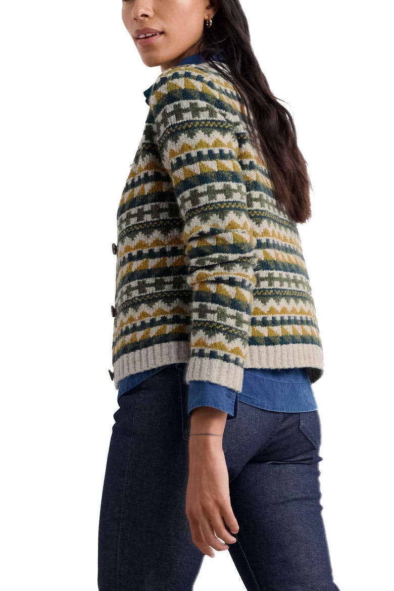 Daedon Pick Fair Isle Merino Wool Blend Cardigan, Alternate, color, ZIG ZAG GEO ALPINE GALLEY MIX