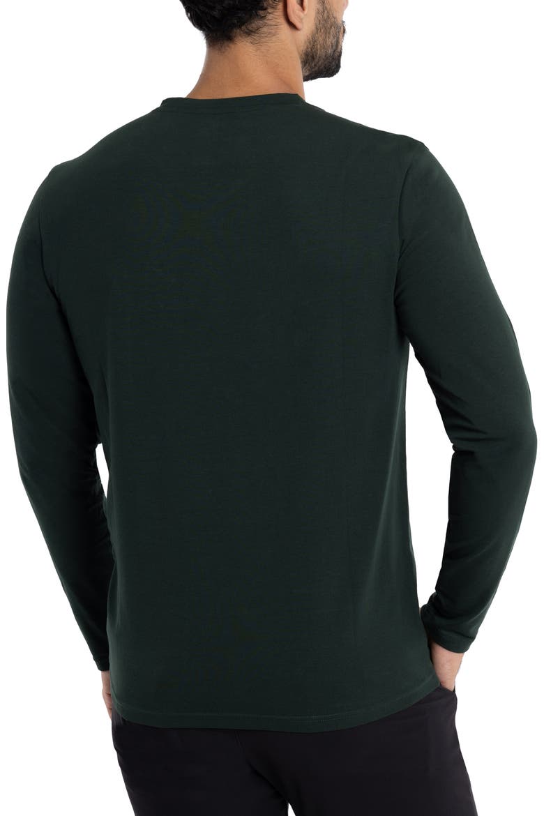 Crewneck Long Sleeve T-Shirt, Alternate, color, HUNTER