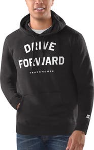 STARTER Men's Starter Black TRACKHOUSE RACING Classic Pullover Hoodie
