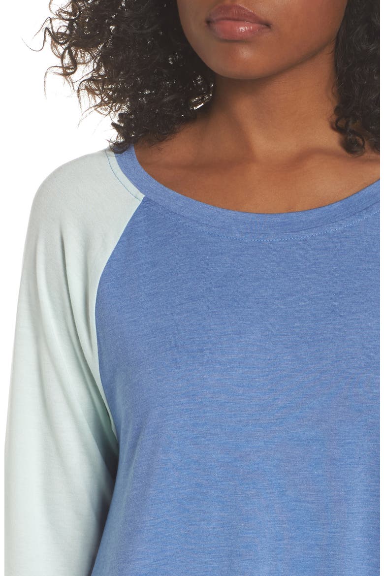 All American Sleep Shirt, Alternate, color, SEA BREEZER