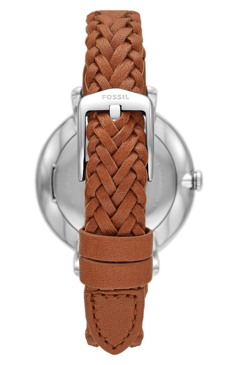 Fossil Jacqueline Leather Strap Watch, 36mm, Alternate, color,