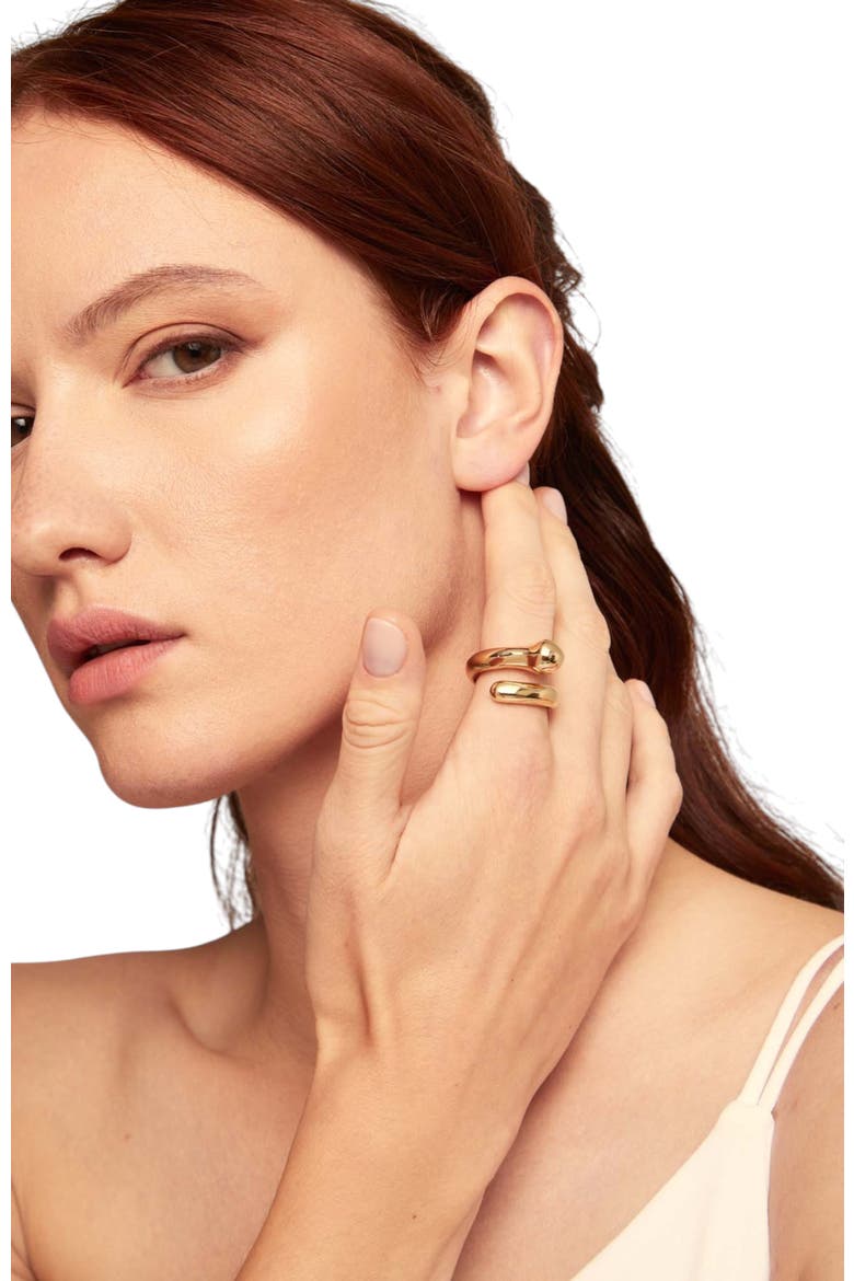 Nail Swivel Ring, Alternate, color, Gold