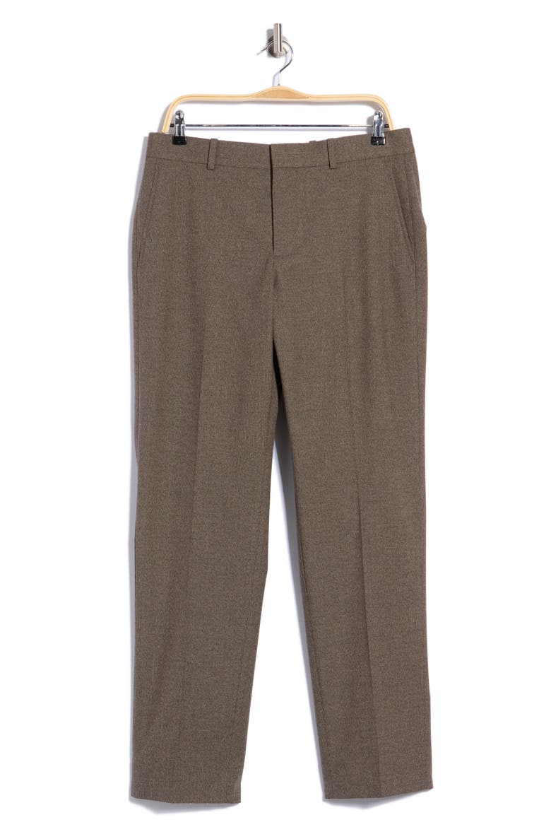 Classic Fit Trousers, Alternate, color, BROWN FLANNEL