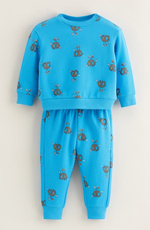 Tucker + Tate Print Fleece Sweatshirt & Joggers Set In Blue