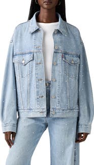 Levi's '90s Rhinestone Embellished Denim Trucker Jacket