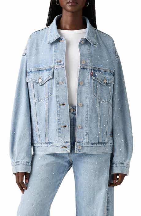Levi's '90s Rhinestone Embellished Denim Trucker Jacket