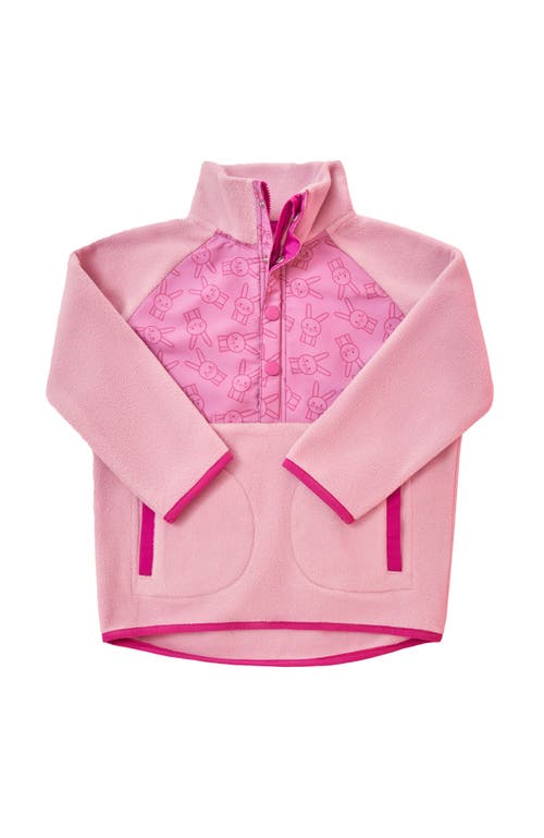 Roarsome Fleece Zip Up In Pink