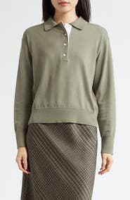 Vince Polo Wool Blend Sweater