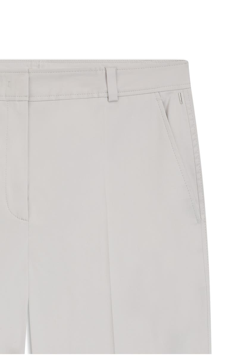 BOSS Tecarino2 Flat Front Ankle Pants, Alternate, color, Grey