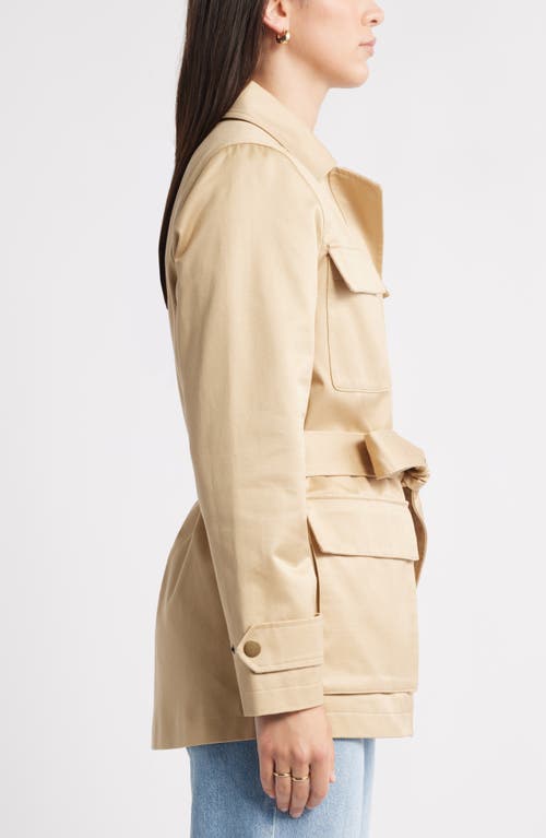 Caslonr Caslon(r) Utility Cotton Trench Coat In Brown