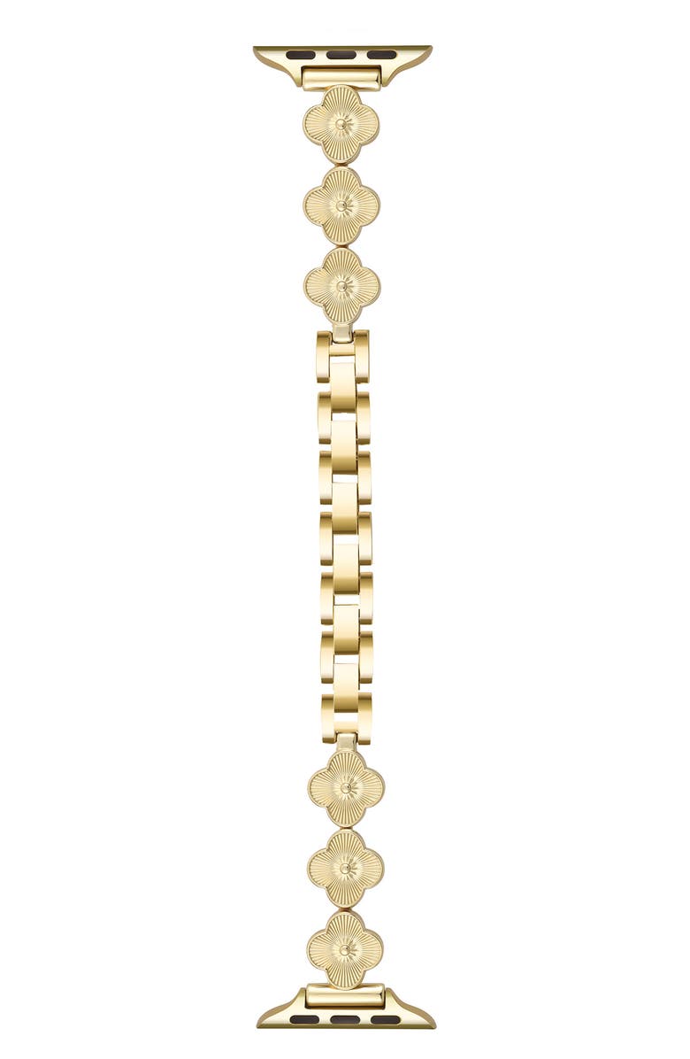 RItech Vintage Clover Apple Watch<sup>®</sup> Watchband, Main, color, Gold