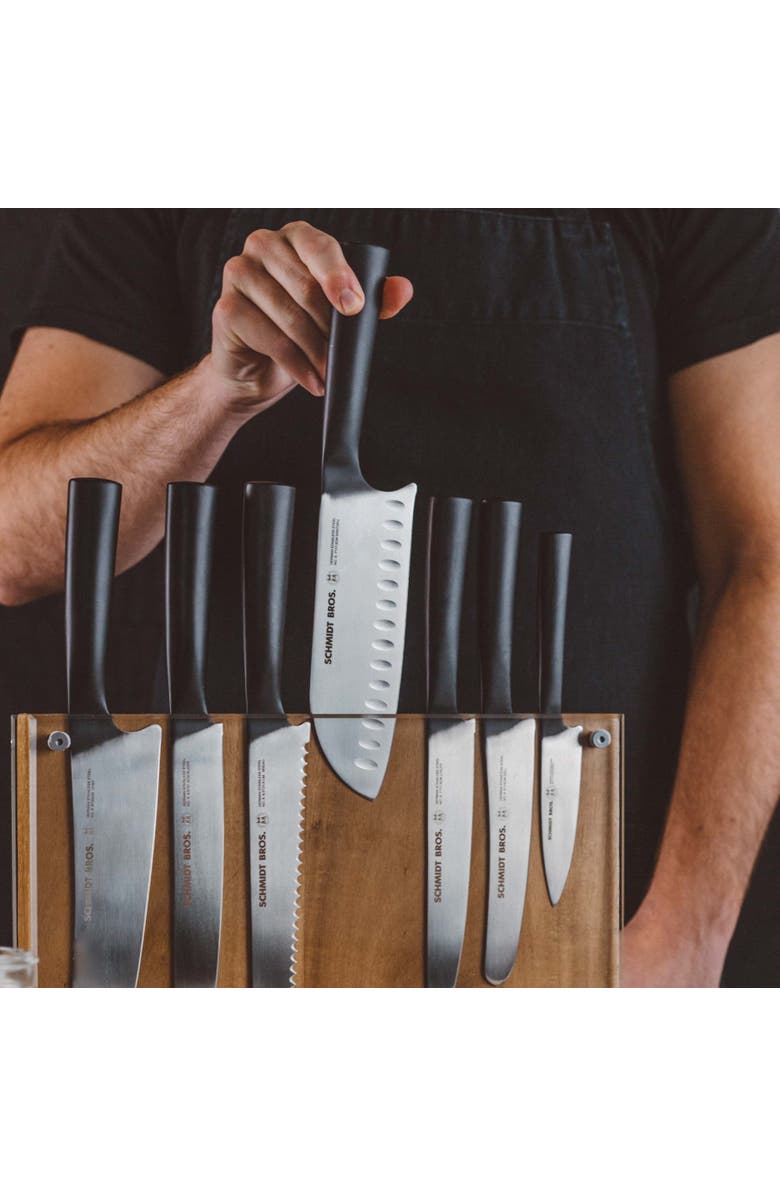 Schmidt Brothers Cutlery Carbon 6, 15-Piece Knife Block Set, Alternate, color, Black