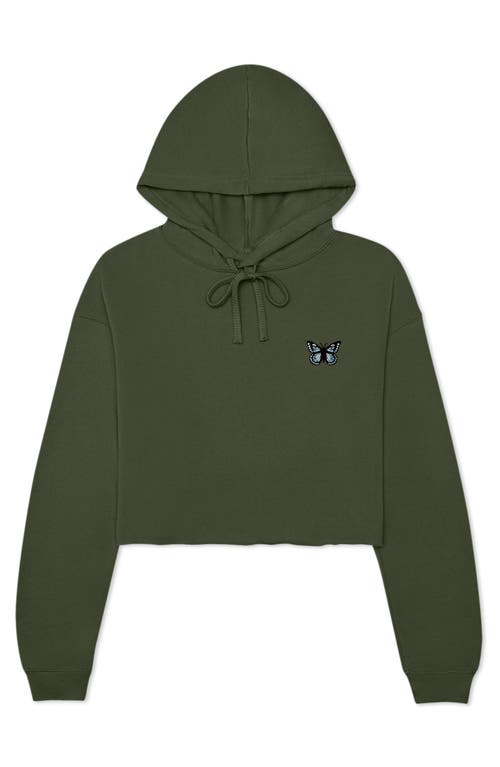 DALIX DALIX BUTTERFLY CROPPED HOODIE 