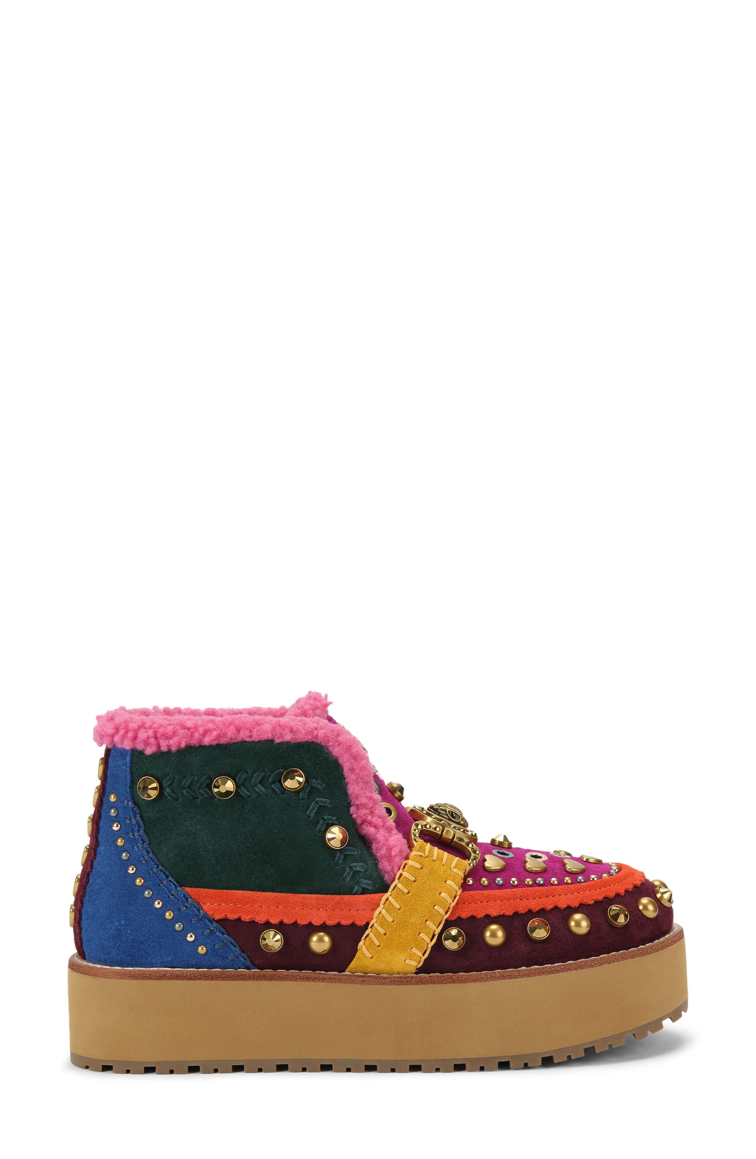 Kurt Geiger London Mansion Cozy Faux Shearling Bootie, Main, color, 