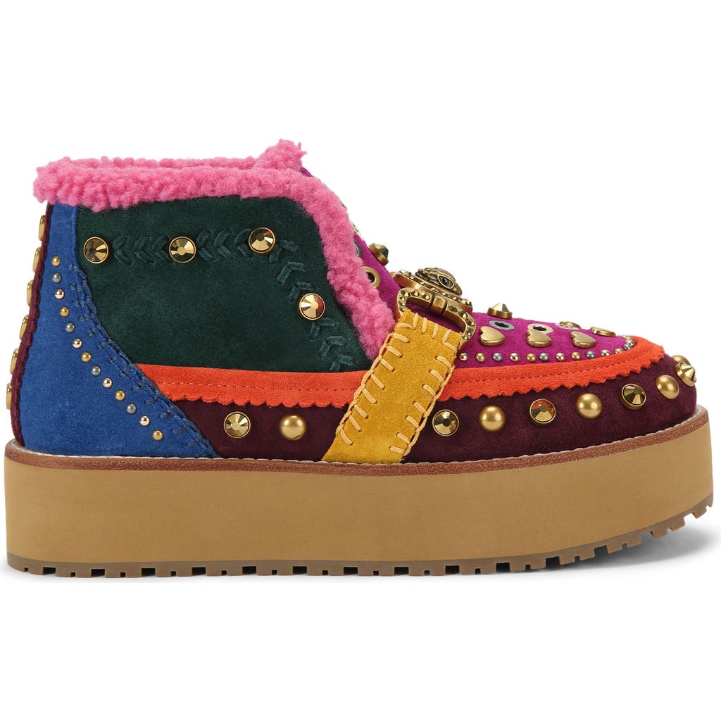 Kurt Geiger London Mansion Cozy Faux Shearling Bootie In Multi