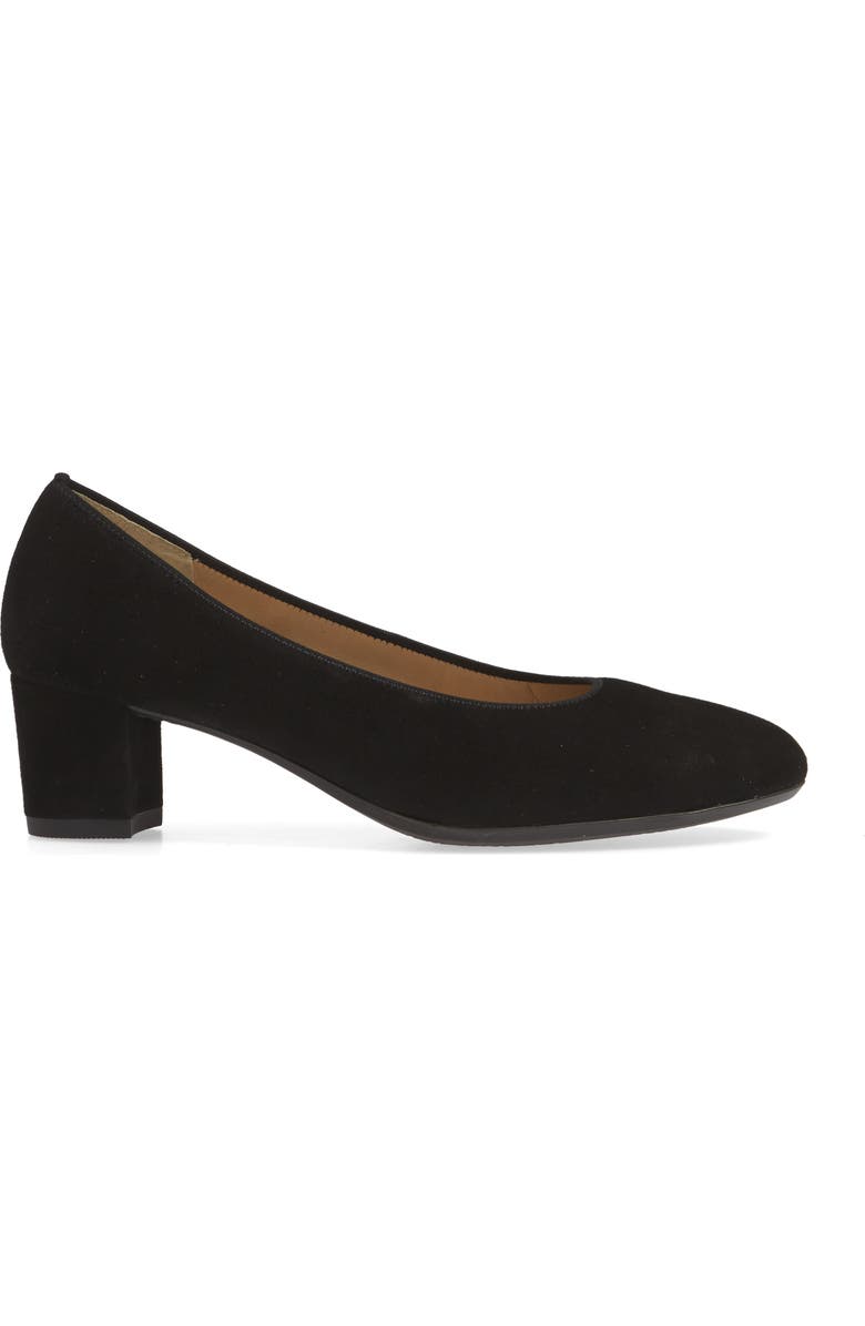 ara Kendall Pump, Alternate, color, Black Suede