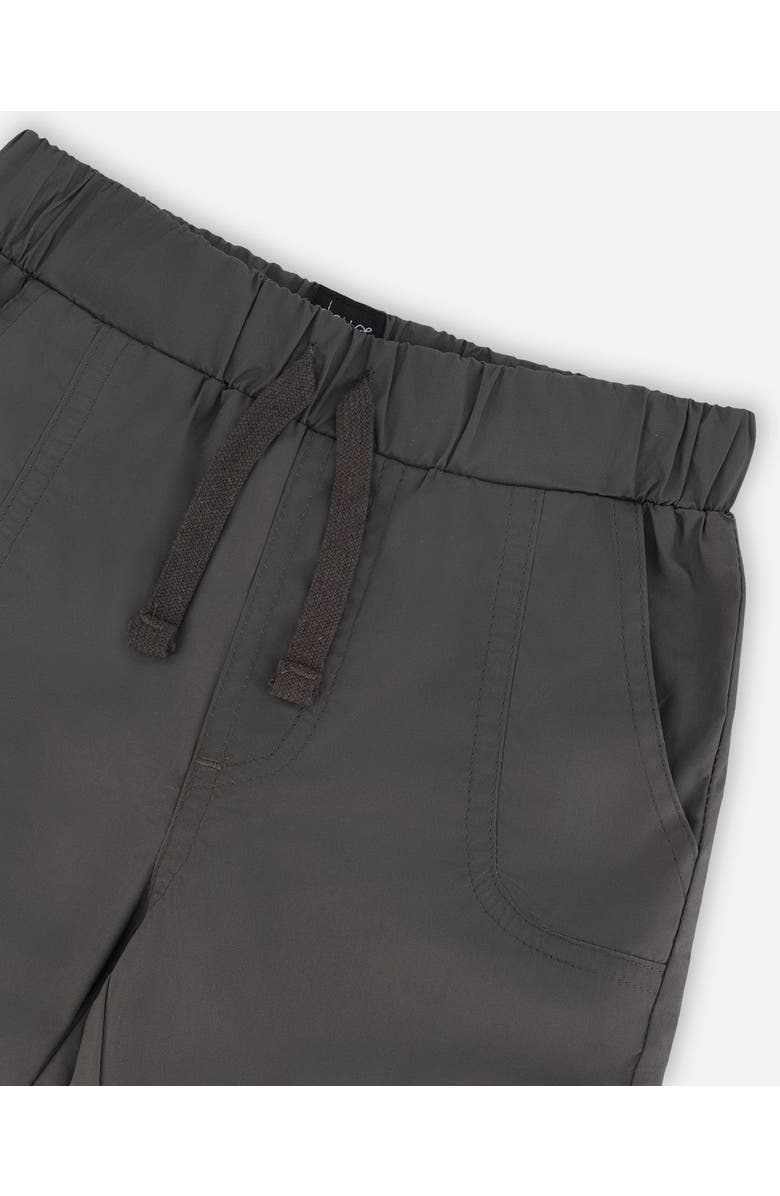 Deux par Deux Boy's Parachute Cargo Pocket Jogger Pants Dark Gray, Alternate, color,