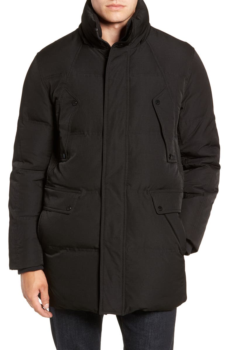 Andrew Marc Genuine Fox Fur Trim Down Parka, Alternate, color, 