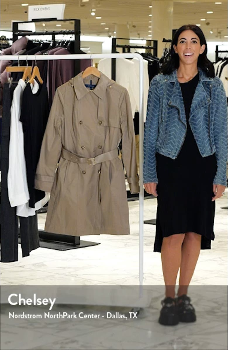 Insulated Double Breasted Hooded Trench Coat, sales video thumbnail