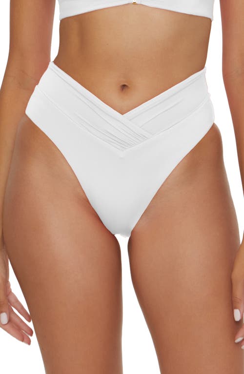 Becca Color Code High Waist Bikini Bottoms In White