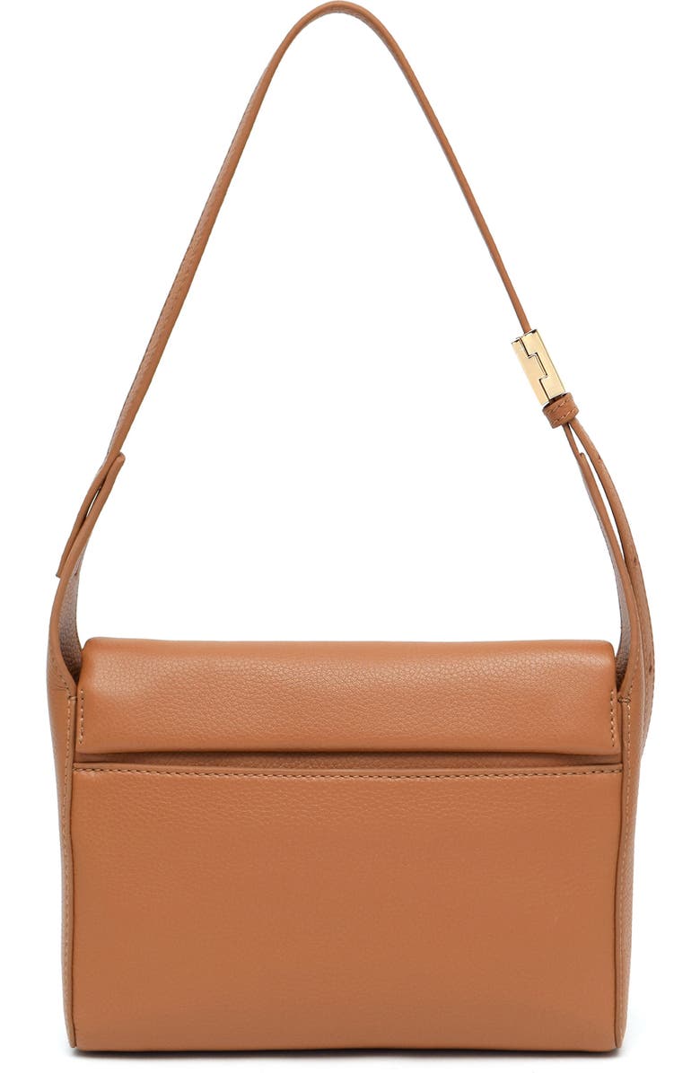 Thacker Jennie Flap Pebbled Leather Crossbody Bag, Alternate, color, Cognac