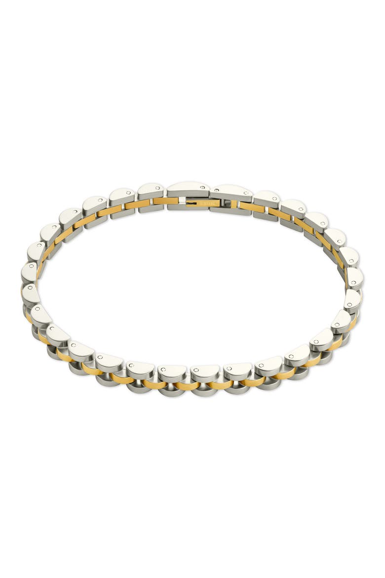 Dainty Watchband Chain Bracelet, Main, color, DUAL TONE