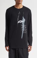 Yohji Yamamoto Long Sleeve Graphic T-Shirt