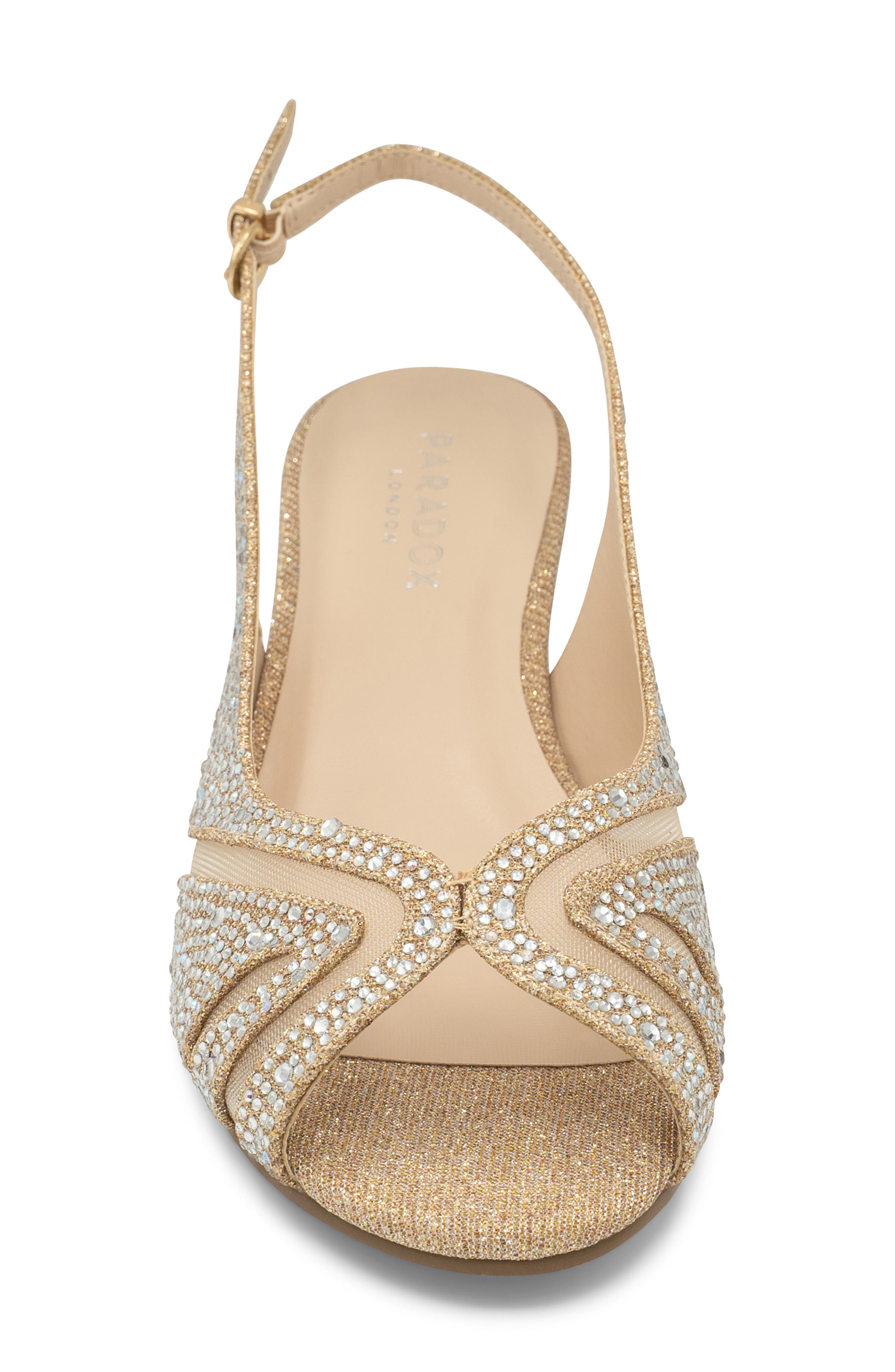 Jocelyn Slingback Wedge Sandal, Alternate, color, CHAMPAGNE