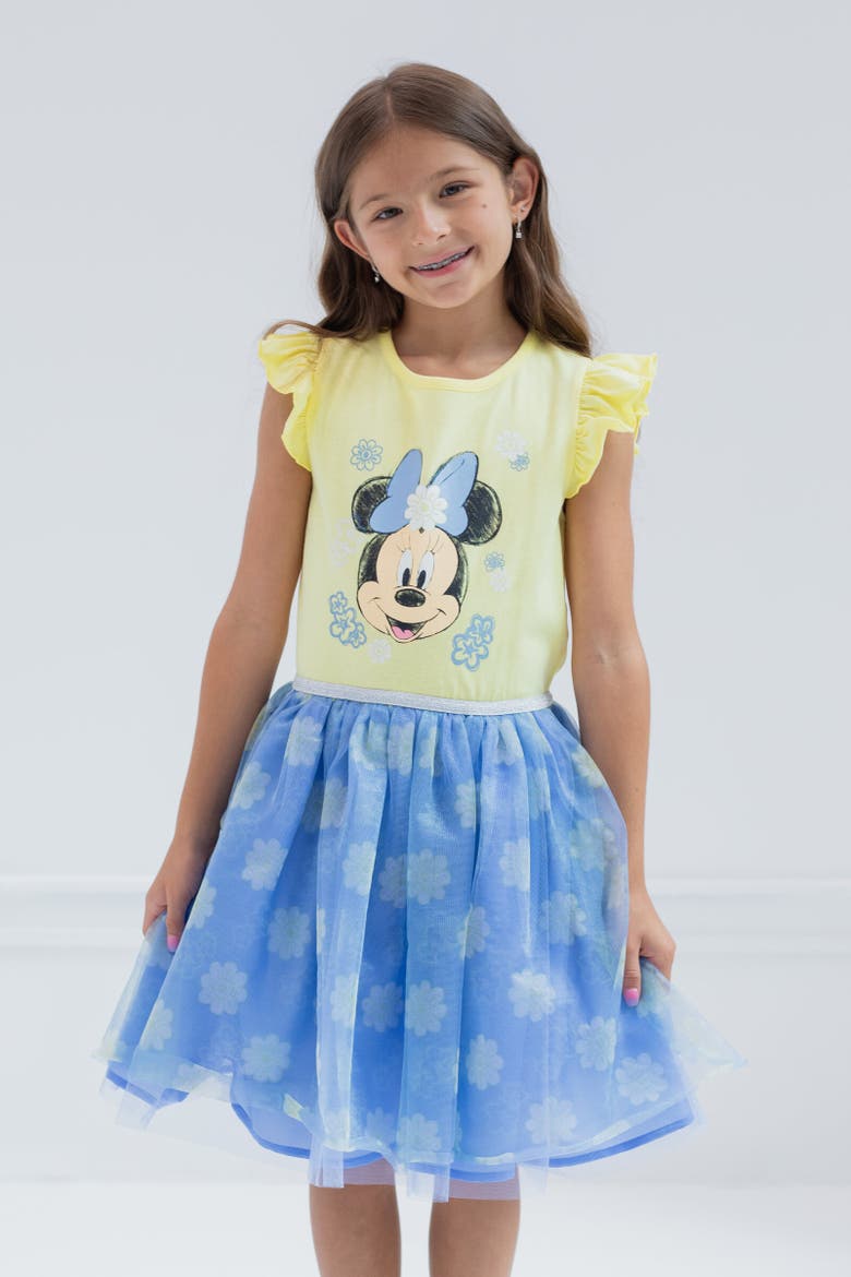 Minnie Mouse Sleeveless Tulle Dress, Alternate, color, Yellow