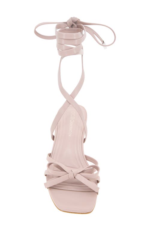 Bcbg Imerez Ankle Wrap Sandal In Adobe Rose