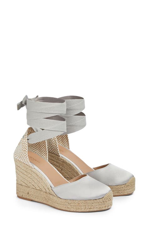 Grey wedge pumps best sale