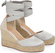 LK Bennett Esmerelda Ankle Wrap Wedge Sandal