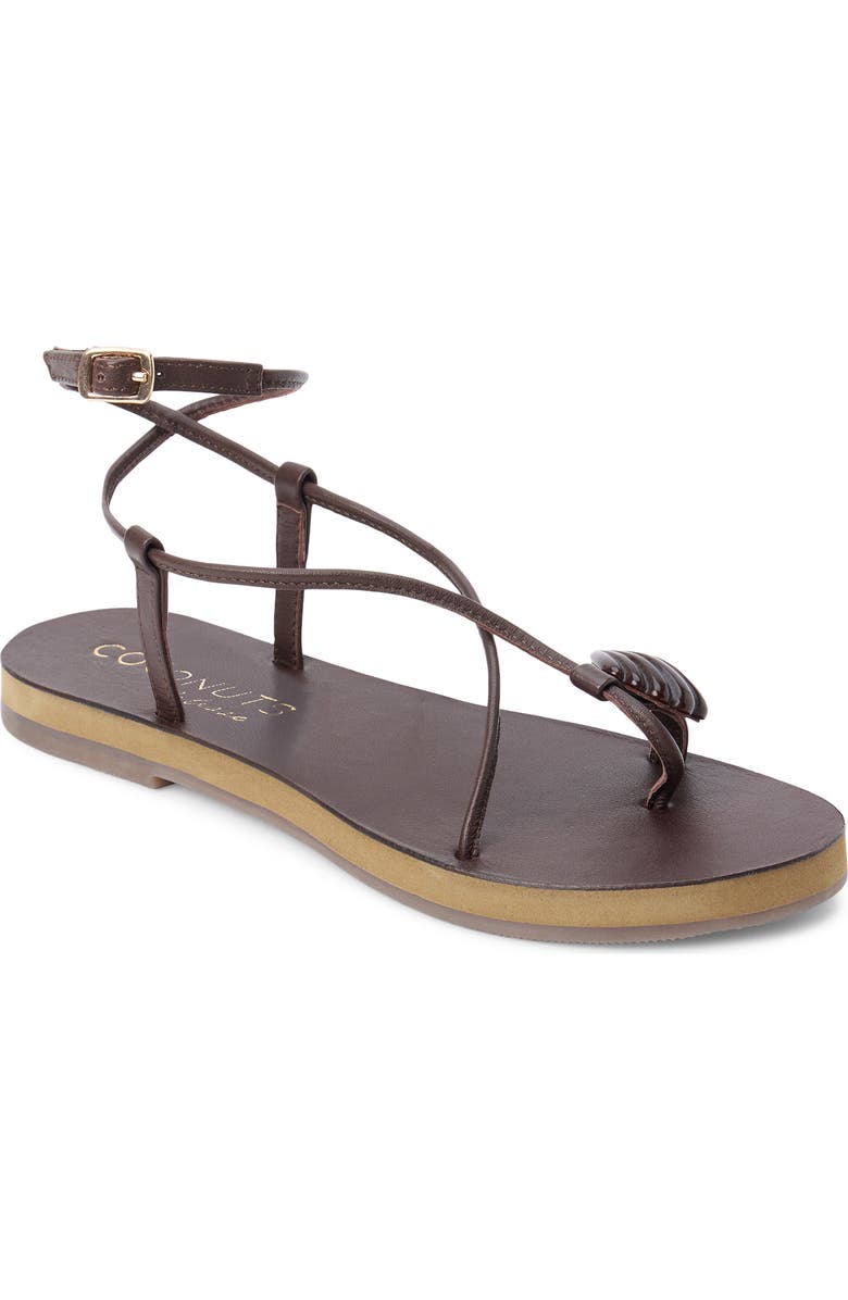 Coconuts by Matisse Cassian Ankle Strap Strap, Main, color, Chocolate