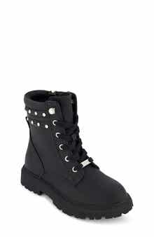 DKNY Kids' Ava Embellished Lug Sole Boot