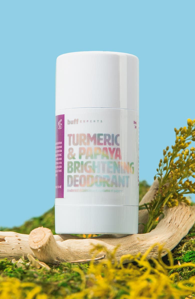 Buff Experts Turmeric & Papaya Brightening Deodorant, Alternate, color,