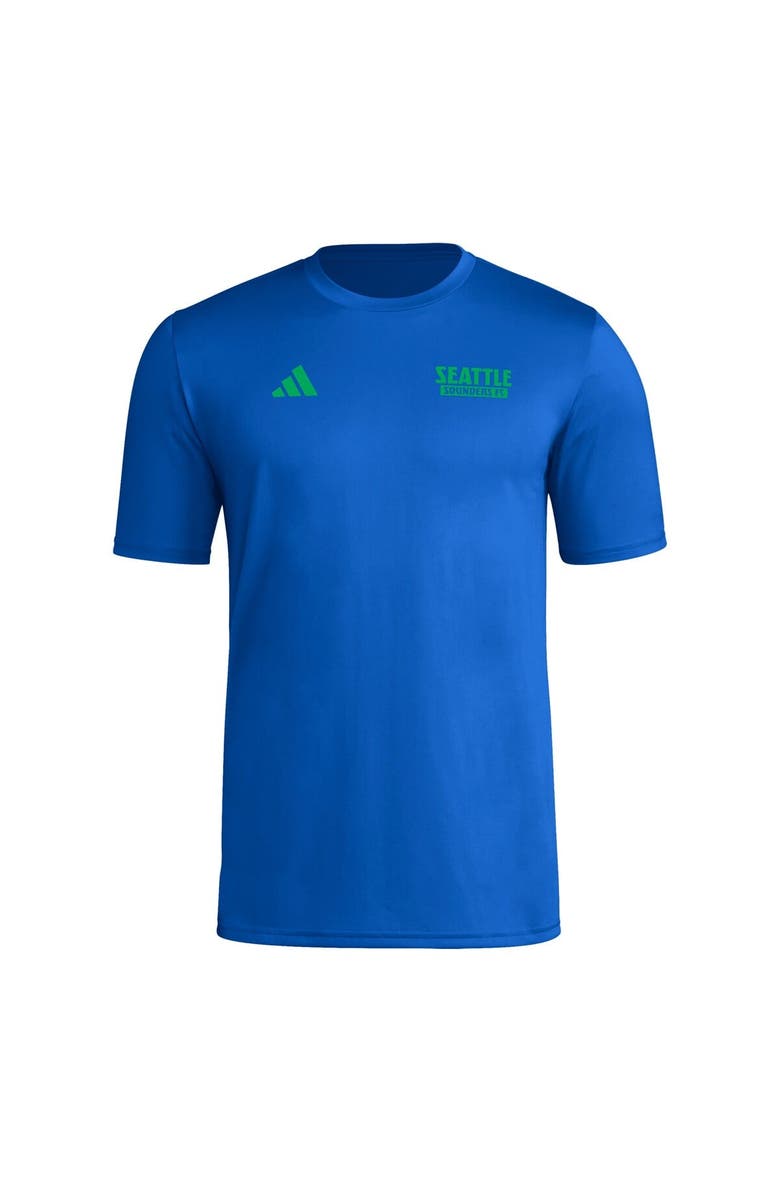 adidas Men's adidas Blue Seattle Sounders FC Local Wrap T-Shirt, Alternate, color, 