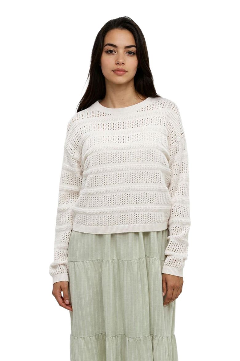 Lunenberg Sweater, Alternate, color, Cotton White Heather