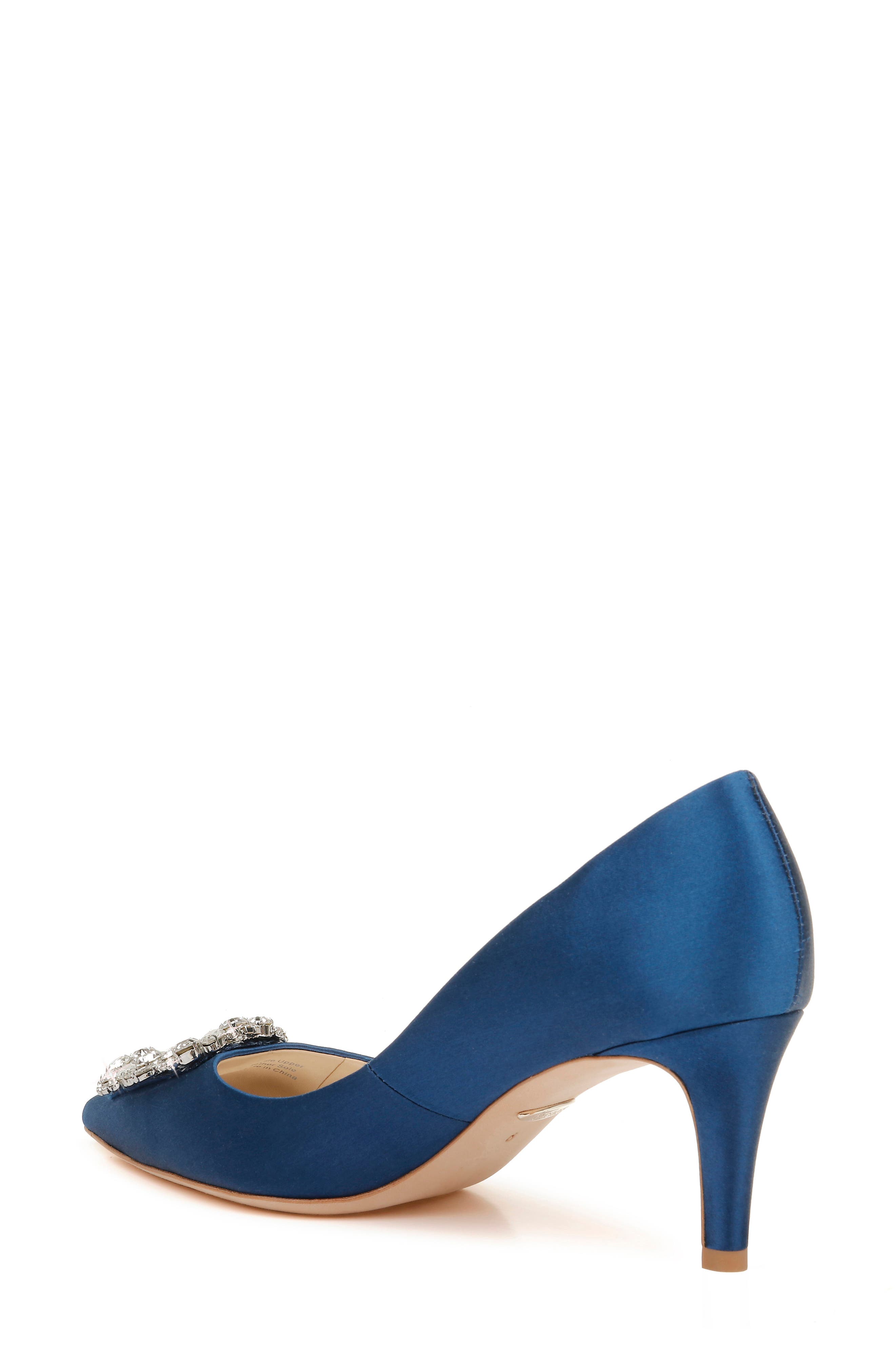 Collection Carrie Crystal Embellished Pump, Alternate, color, NAVY